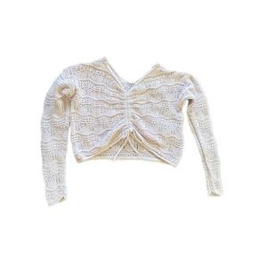 Jessica Simpson Sweater Womens Large Light Pink Crop Soft Knit Top